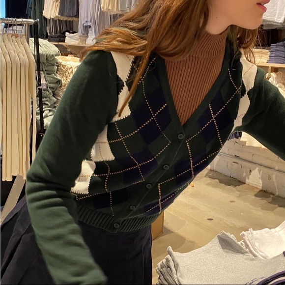 Brandy Melville Savannah Argyle Sweater - Picture 1 of 2